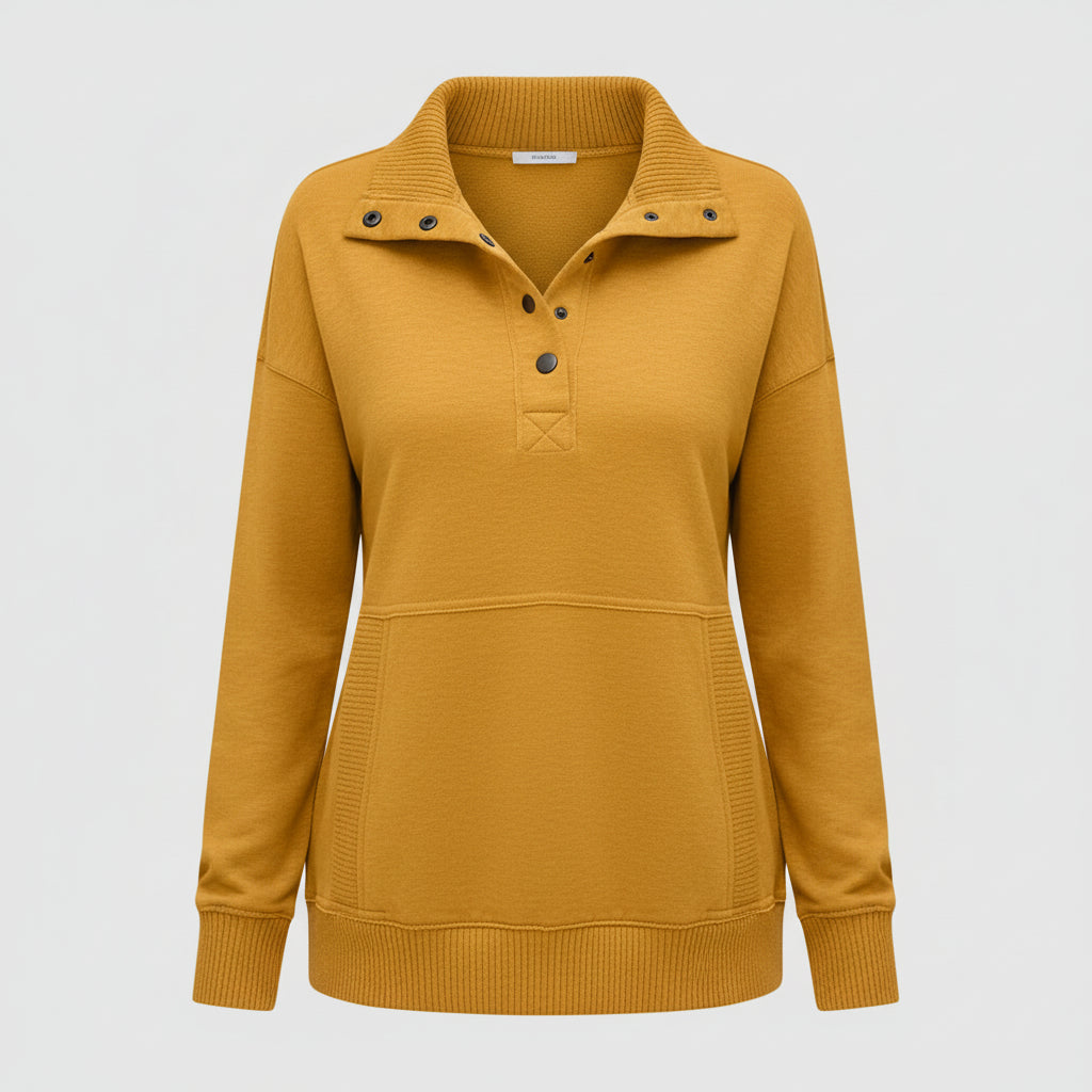 Damen Pullover V Ausschnitt Lässiger Felpa Alltag