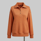 Damen Pullover V Ausschnitt Lässiger Felpa Alltag