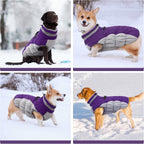 Giacca con imbracatura invernale SafeWalk | Giacca per cani impermeabile con riflessi e fodera in pile