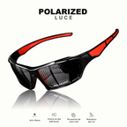 Occhiali da sole tondi in metallo polarizzati con protezione UV400 per uomo e donna