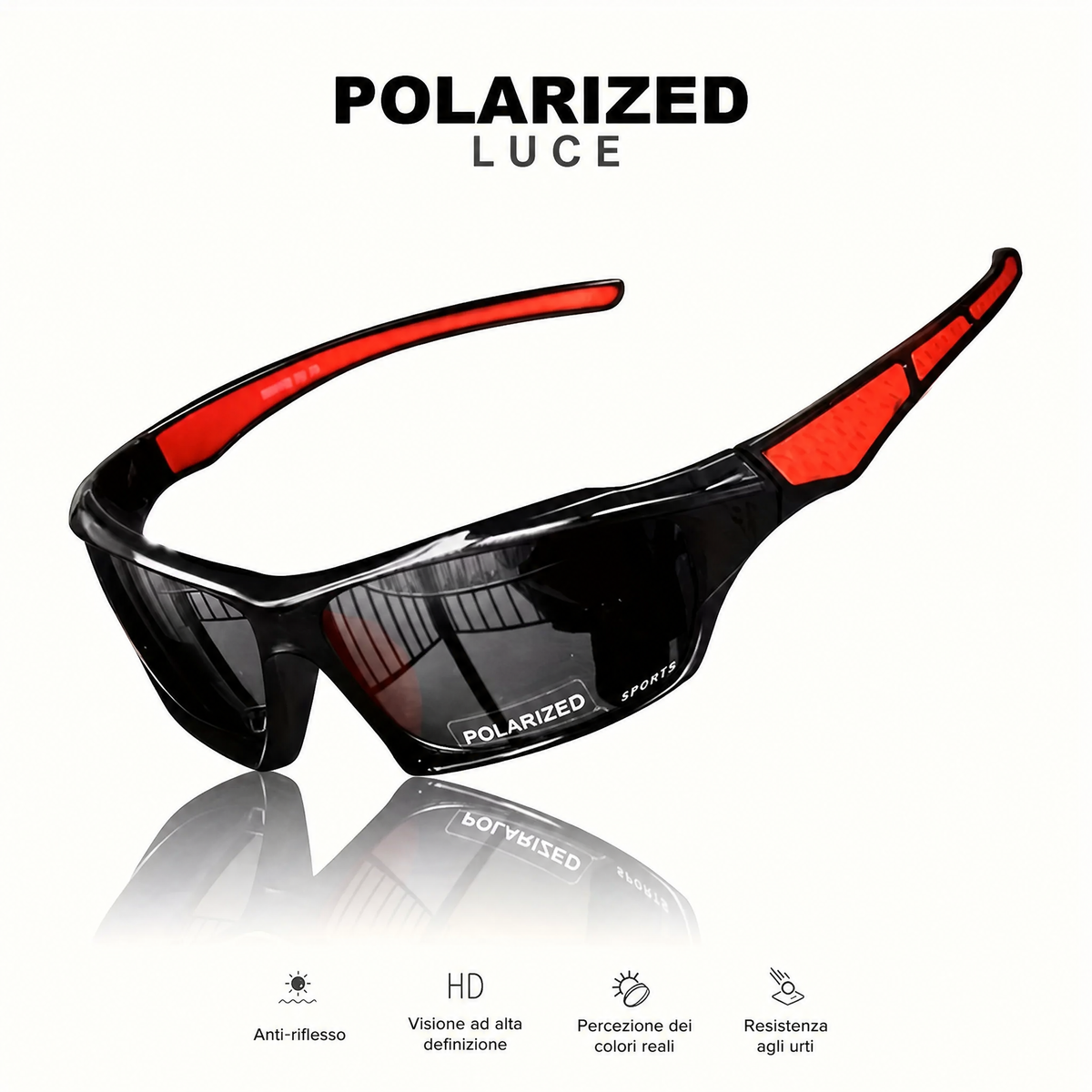 Occhiali da sole tondi in metallo polarizzati con protezione UV400 per uomo e donna