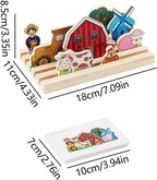 Puzzle 3D creativo in legno | Gioco di combinazioni da favola