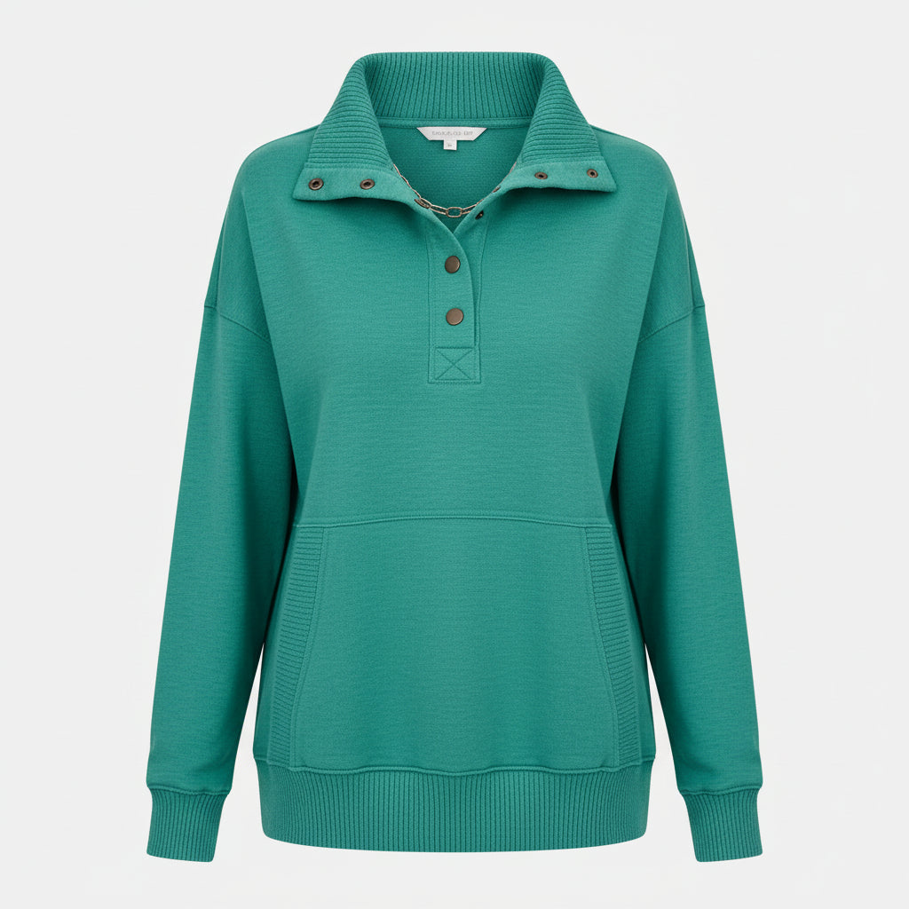 Damen Pullover V Ausschnitt Lässiger Felpa Alltag