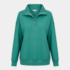 Damen Pullover V Ausschnitt Lässiger Felpa Alltag