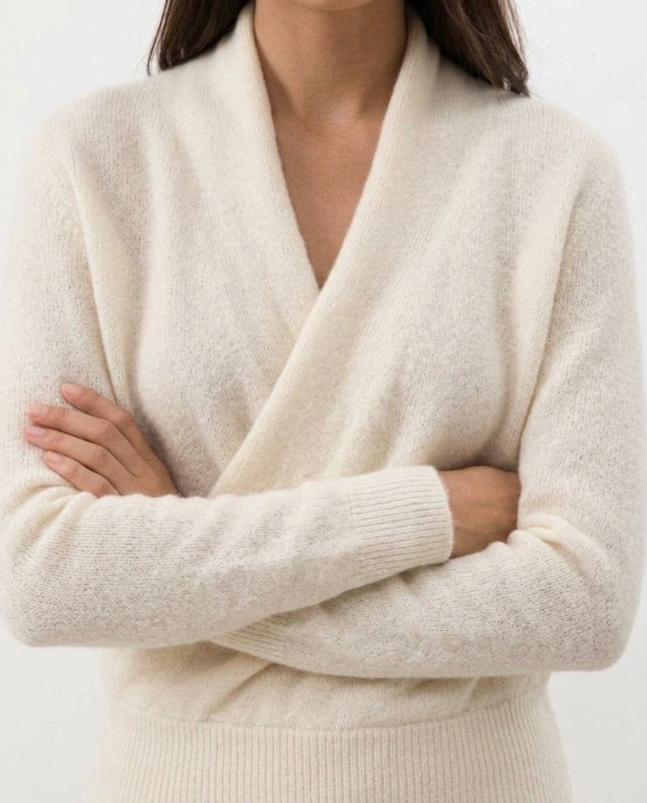 Maglione di lana lavorato a maglia Noa