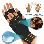 ThermaFlex Fingerless Arthritis Gloves | Guanti magnetici a compressione senza dita per sollievo dal dolore da artrite -