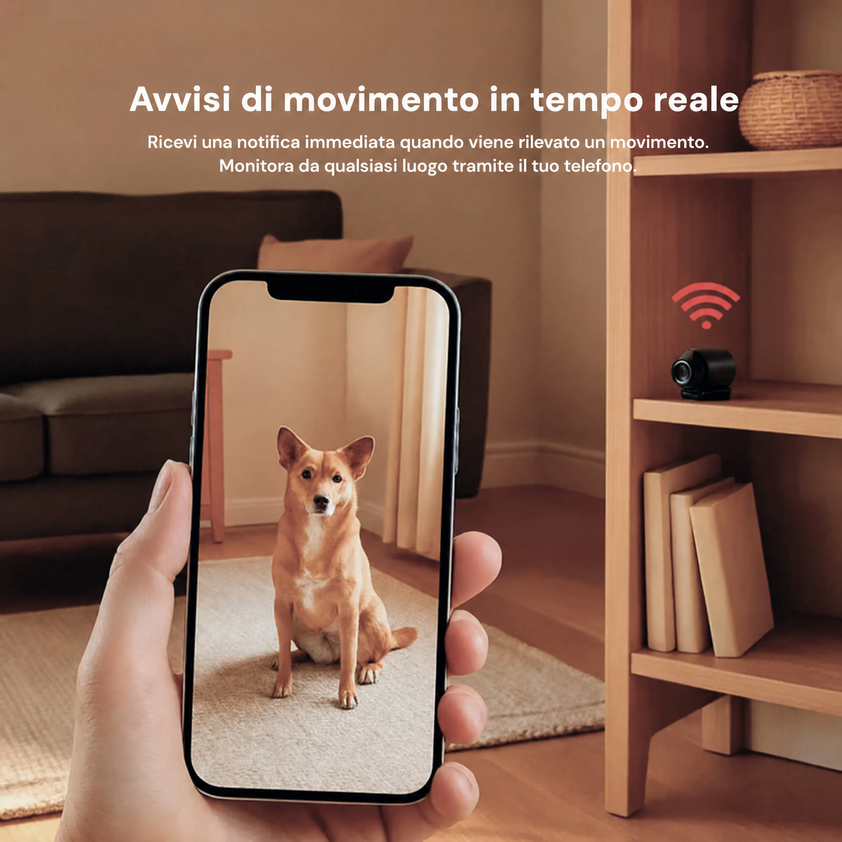 Telecamera wireless discreta con 1080P HD e audio per il monitoraggio