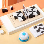 Puzzle a blocchi nascosti in legno