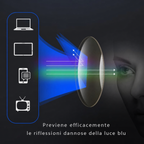 Occhiali sportivi ultra-leggeri antiriflesso luce blu progressivi