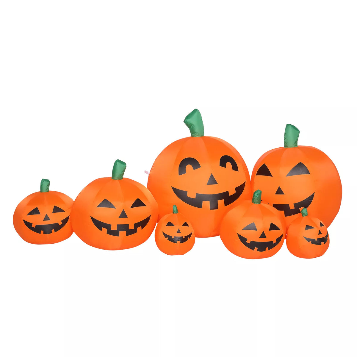 Decorazione gonfiabile della zucca di Halloween da 7 piedi con luci a LED | Display da giardino per esterni, facile installazione
