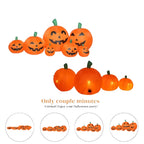 Decorazione gonfiabile della zucca di Halloween da 7 piedi con luci a LED | Display da giardino per esterni, facile installazione