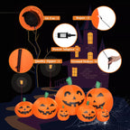 Decorazione gonfiabile della zucca di Halloween da 7 piedi con luci a LED | Display da giardino per esterni, facile installazione