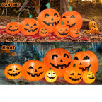 Decorazione gonfiabile della zucca di Halloween da 7 piedi con luci a LED | Display da giardino per esterni, facile installazione