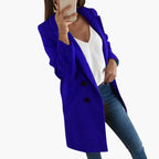 Cappotto con chiusura a bottoni per donna