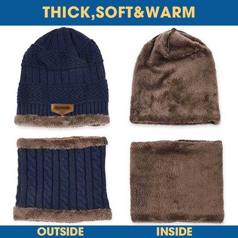 Set cappello invernale con sciarpa