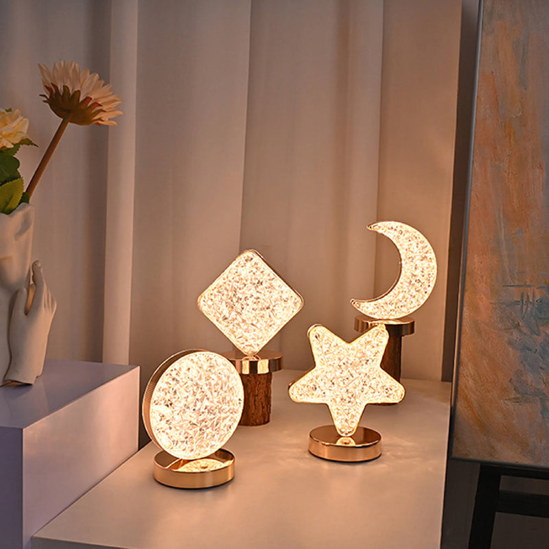 Lampada da tavolo in metallo Star Moon