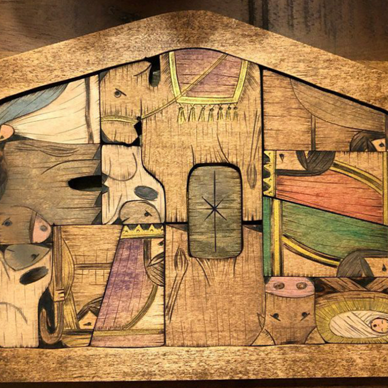 Set puzzle in legno di JéSus