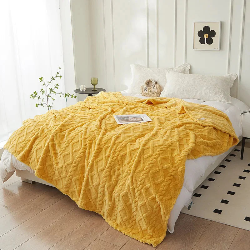 Coperta double face in lana