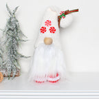 Decorazioni natalizie per gnomi bambola senza volto