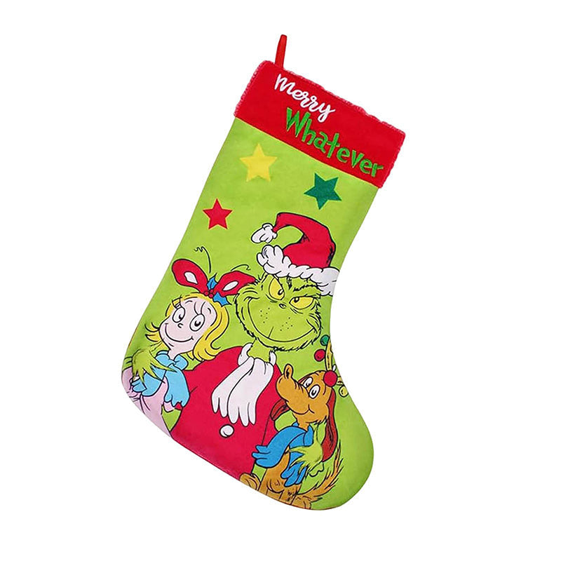 Calze di Natale verdi Decorazioni natalizie