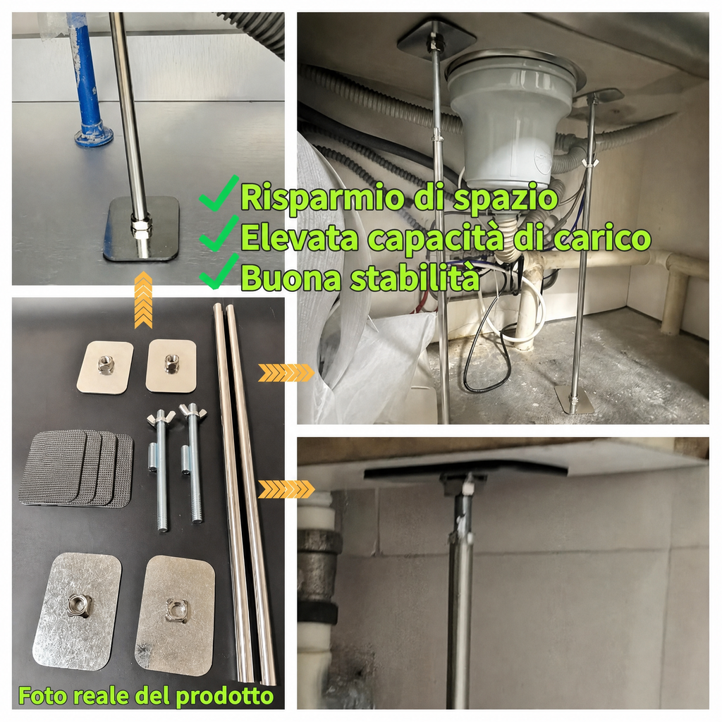Kit di supporto per lavello sottotop