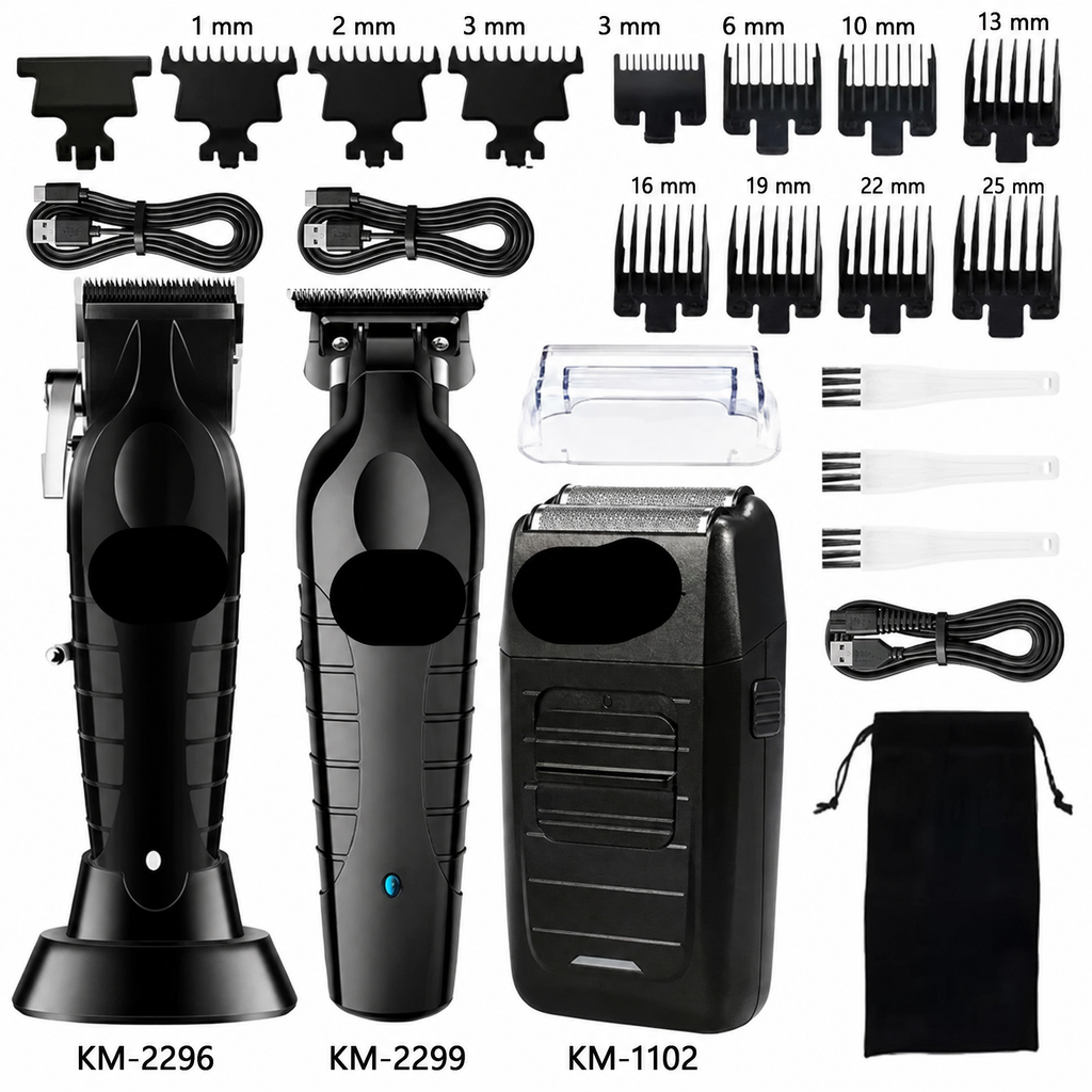 Kit professionale da uomo tagliacapelli e rasoio elettrico
