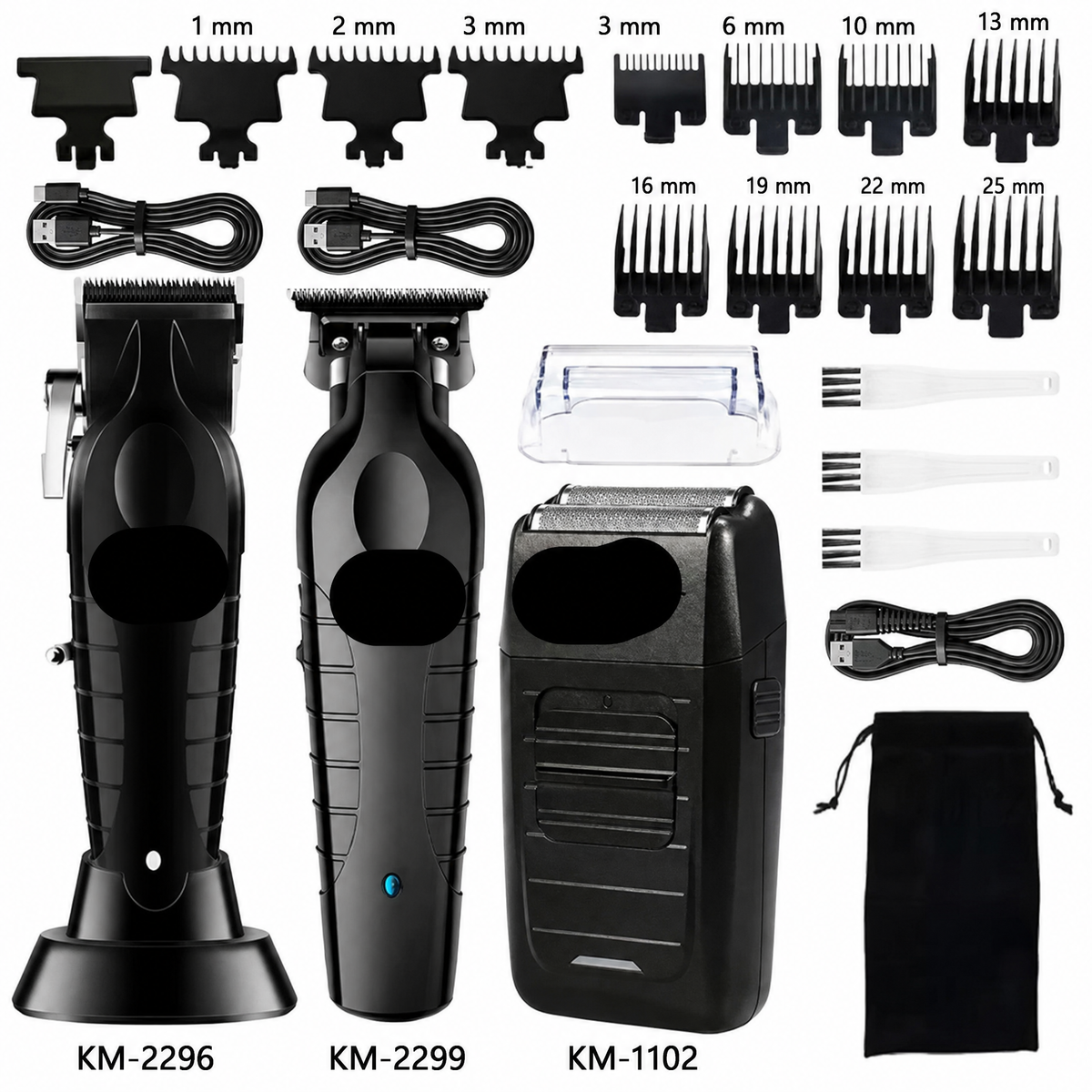 Kit professionale da uomo tagliacapelli e rasoio elettrico