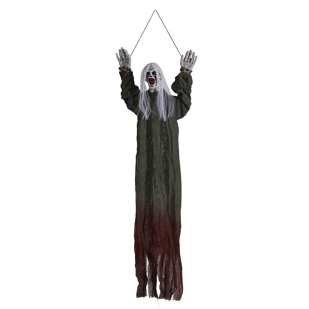 Gruselige Halloween-Deko | Schwebender Geist mit Blutflecken