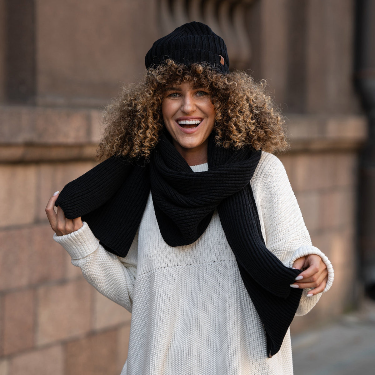 CozyMerino Beanie - Cappello di lusso in lana merino da donna