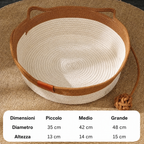 Cuccia per gatti in corda di cotone intrecciata a mano – DreamNest