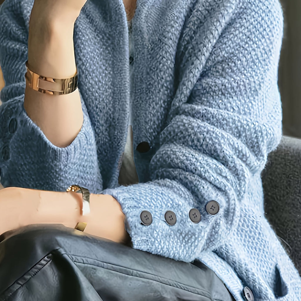 Dames Gebreide Sweater Met Opstaande Kraag | Comfortabel En Tijdloos