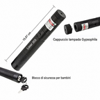Puntatore laser ad alta potenza con raggio verde e rosso per lunga distanza