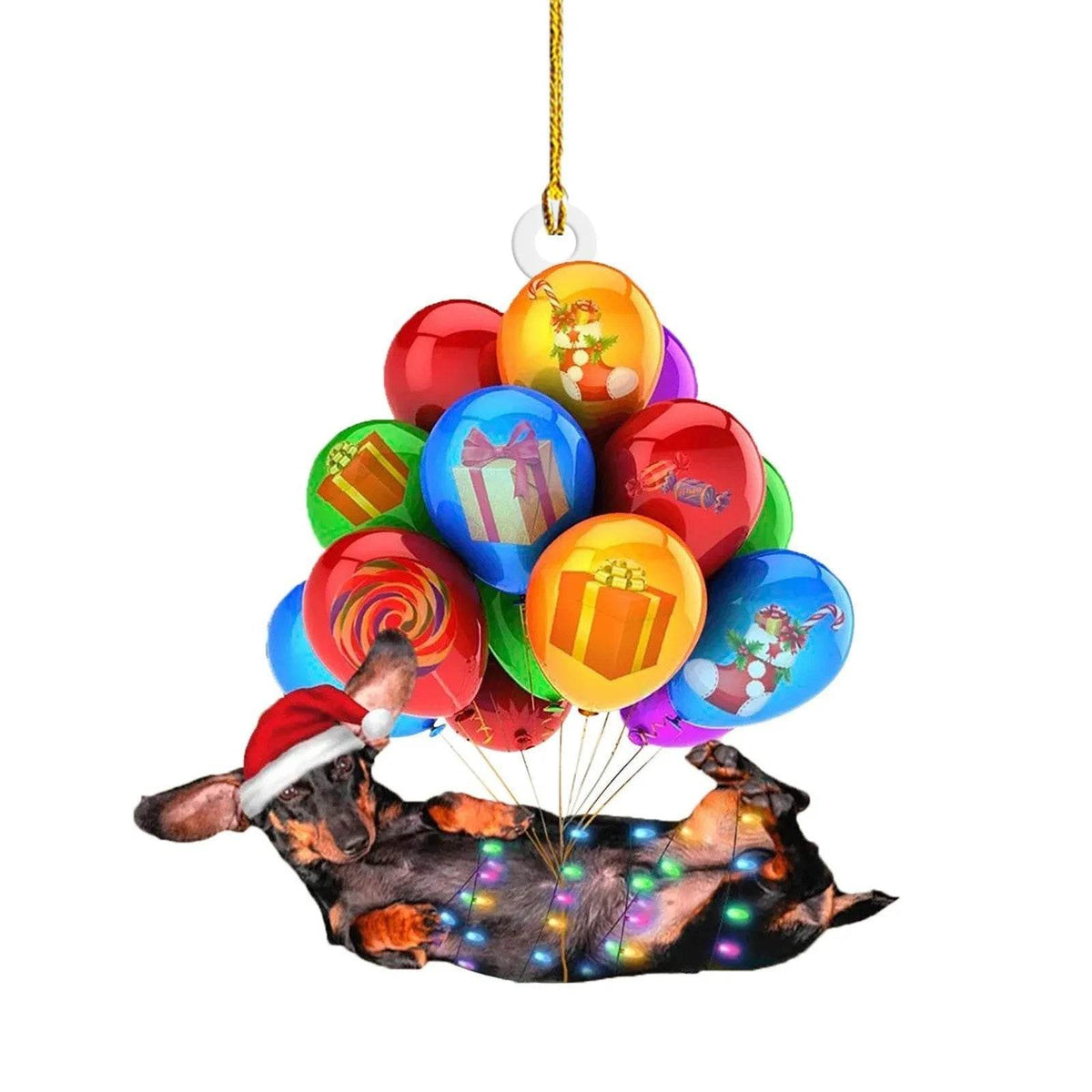 Decorazioni natalizie per cani con salsiccia