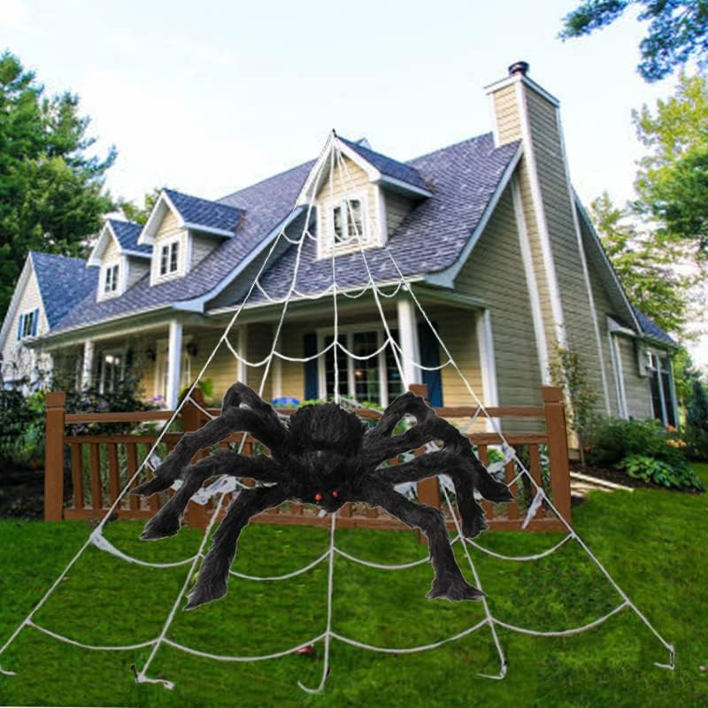 Decorazioni di ragno di Halloween, ragnatela estensibile