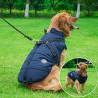 Cappotto invernale con cerniera per cani