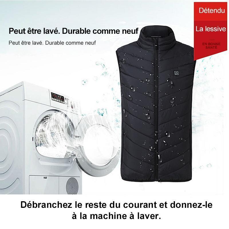 Gilet riscaldato da uomo coibentato