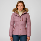 Cappotto invernale Nordelle | Capispalla trapuntato con cappuccio isolante per donna