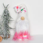 Decorazioni natalizie per gnomi bambola senza volto