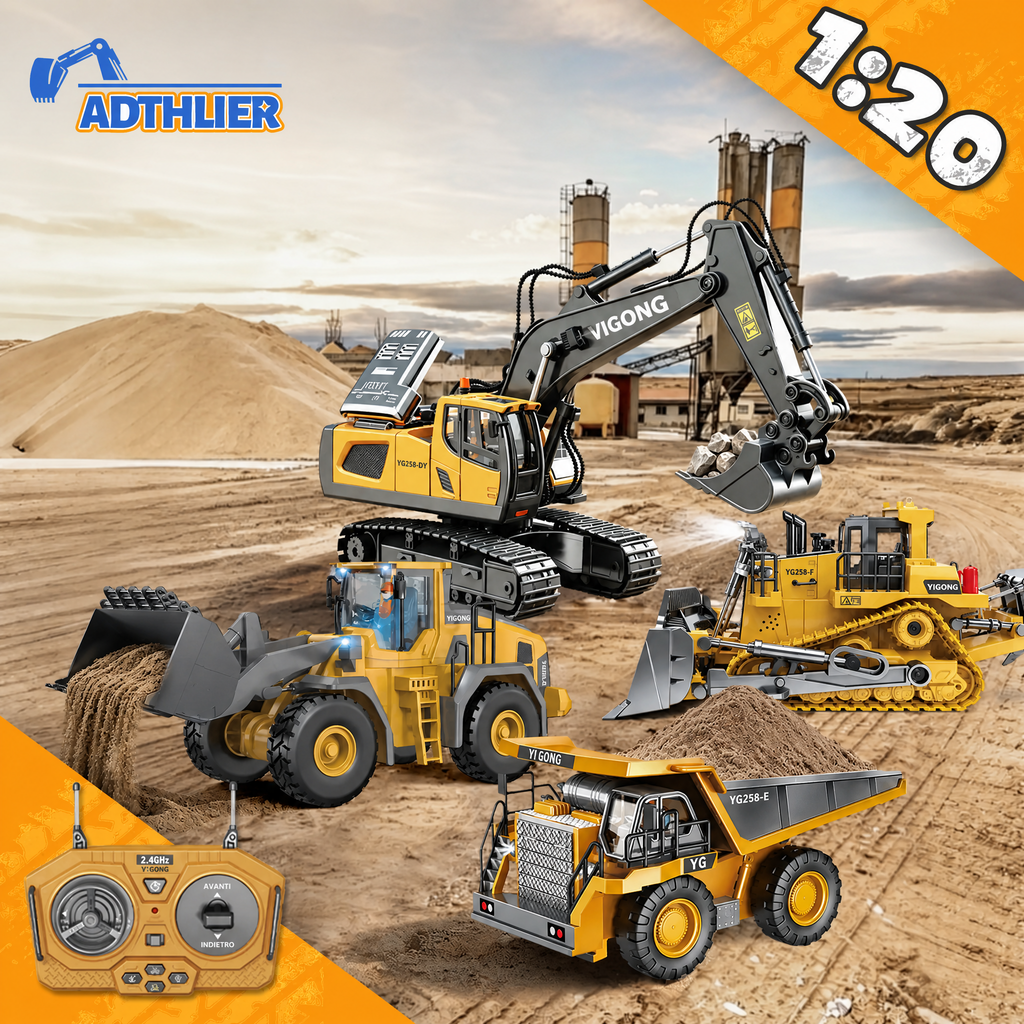 Set di costruzione RC con 4 veicoli