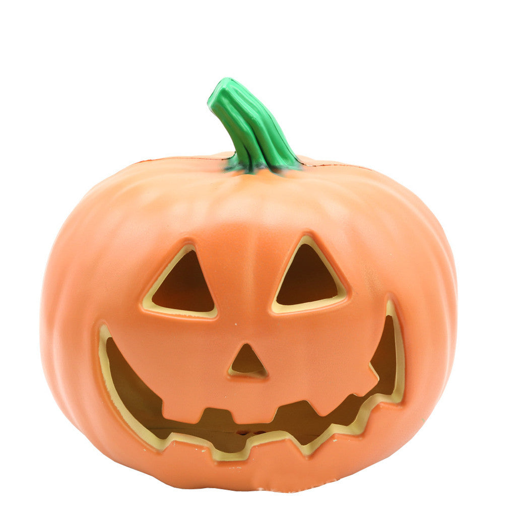 Decorazione in plastica soffiata con lanterna di zucca di Halloween