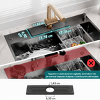 Tappetino per lavello in diatomite, vassoio asciuga‑rubinetto in pietra per piano cucina