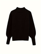 Dames Gebreide Pullover met Halfhoge Kraag | Elegante e confortevole