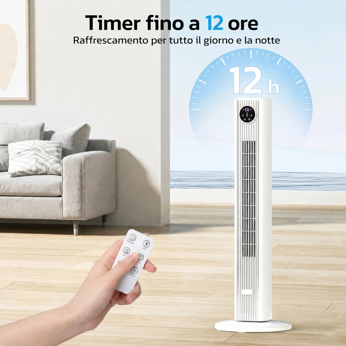 Condizionatore portatile senza unità esterna per camera da letto e appartamento, raffrescatore d’aria per ambienti senza