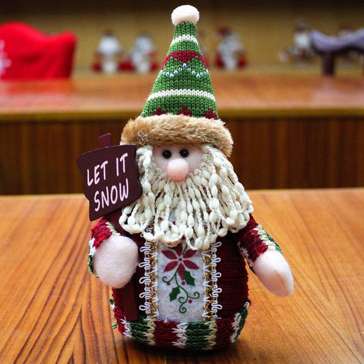 Decorazioni per Natale: un pupazzo di neve, una renna o un vecchio - Realizzate in feltro