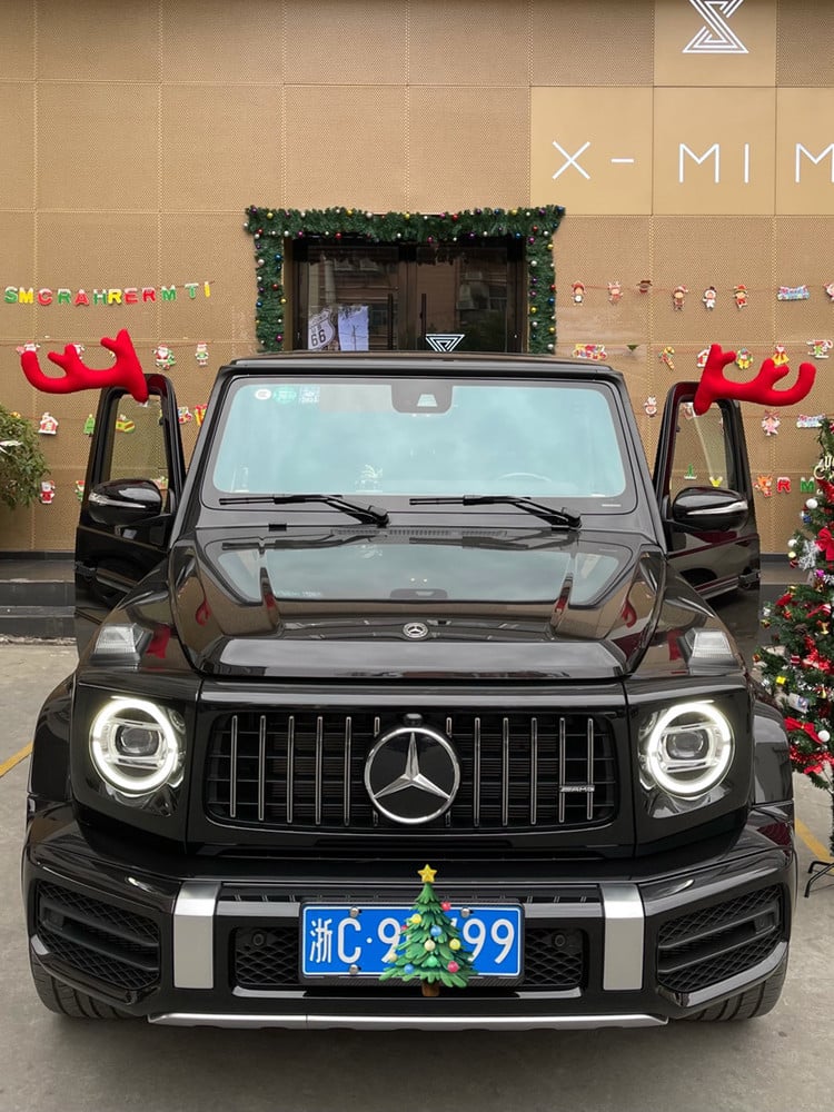 Decorazione divertente di corna di auto di Natale