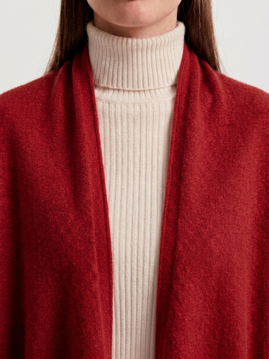 Cosy Wool Wrap - Gilet da donna
