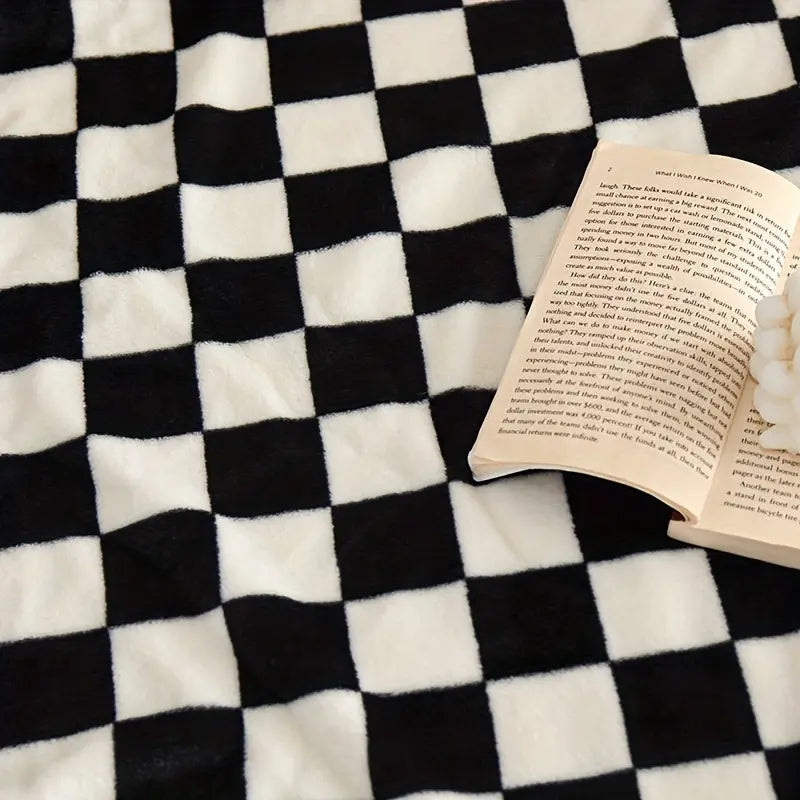 Coperta classica a quadri | Coperta morbida e calda per divano e camera da letto