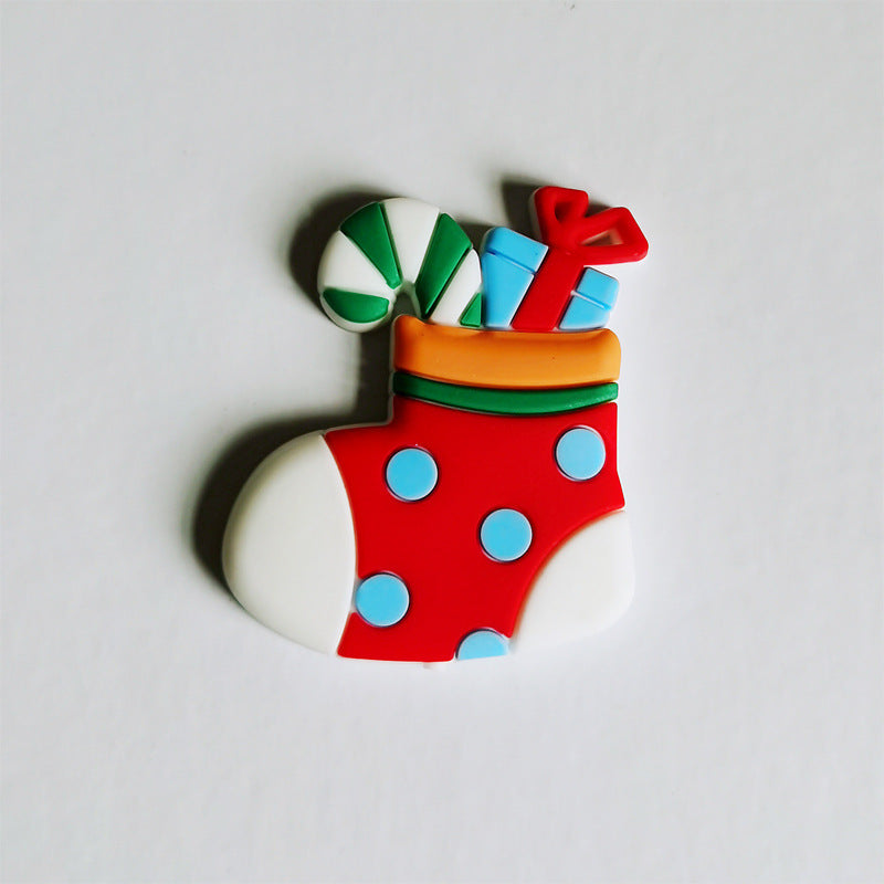 Ornamenti per la decorazione della torta di Natale in plastica morbida