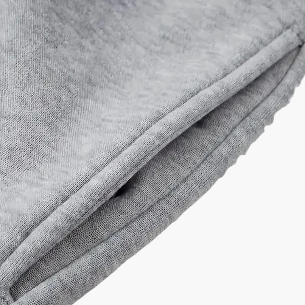 Pantaloni da jogging da uomo con polsini a coste e tasca posteriore