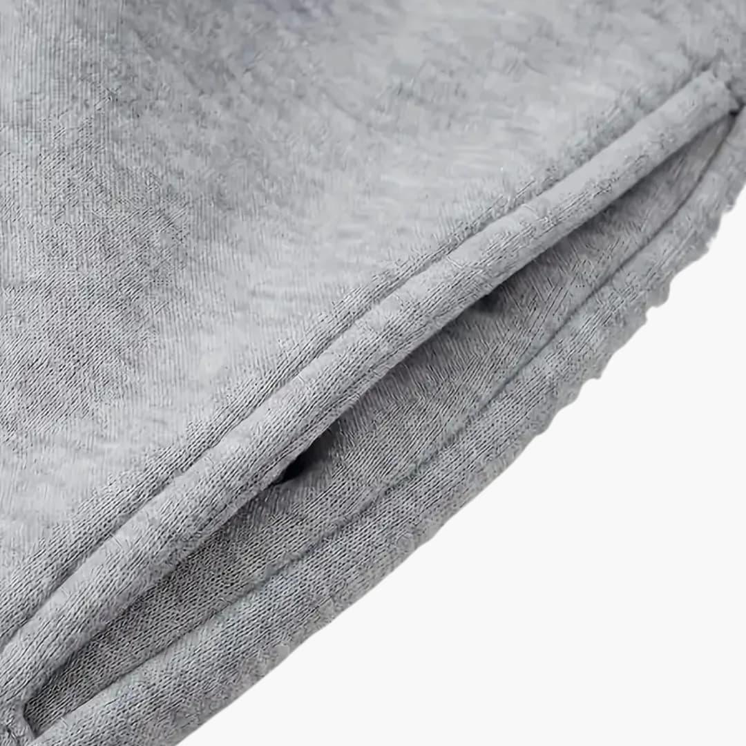 Pantaloni da jogging da uomo con polsini a coste e tasca posteriore